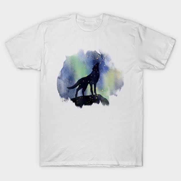 Wolf spirit animal T-Shirt by Chavjo Mir11